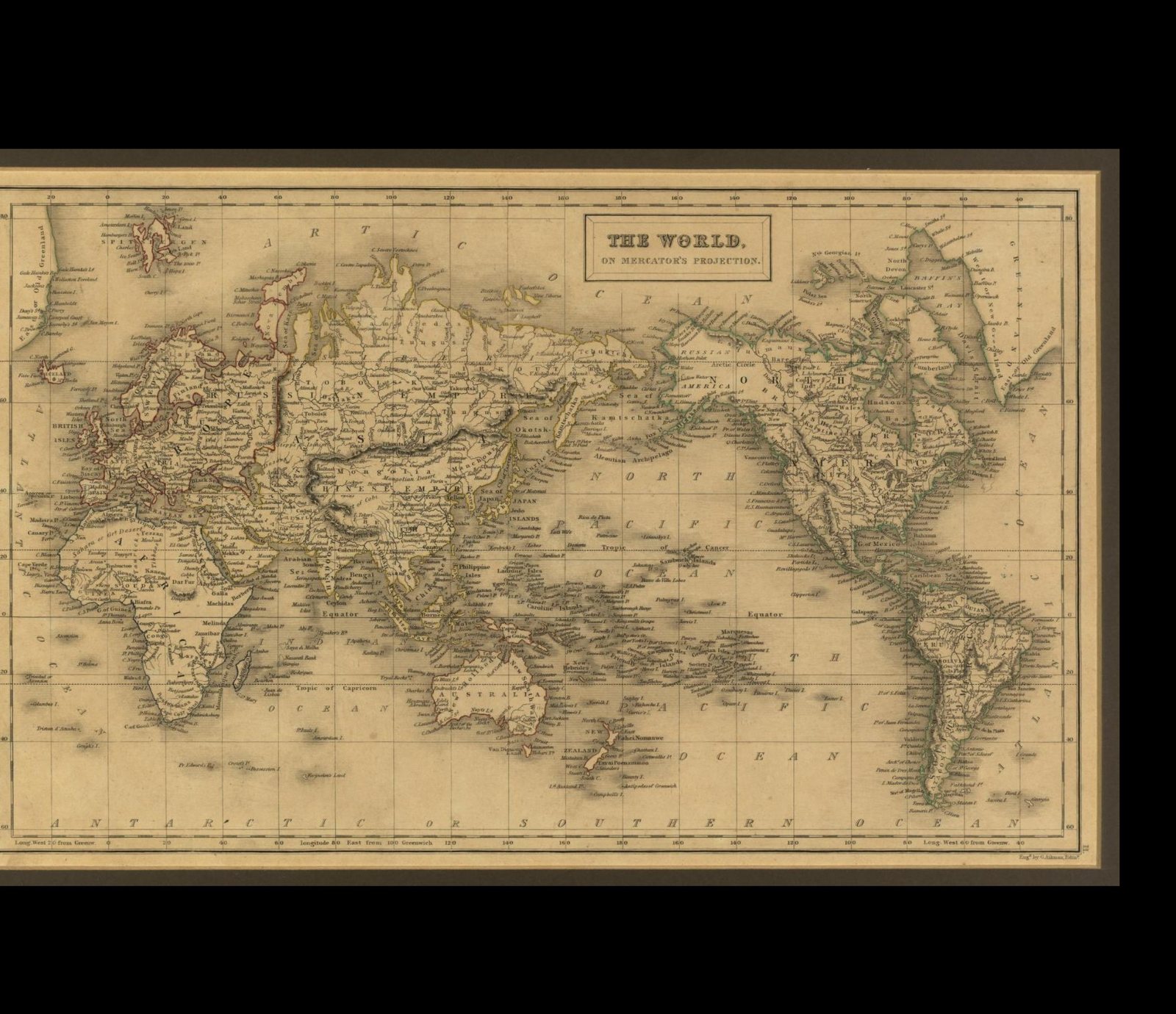 The World, on Mercator's Projection