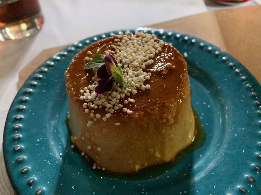 Flan, with Amaranth