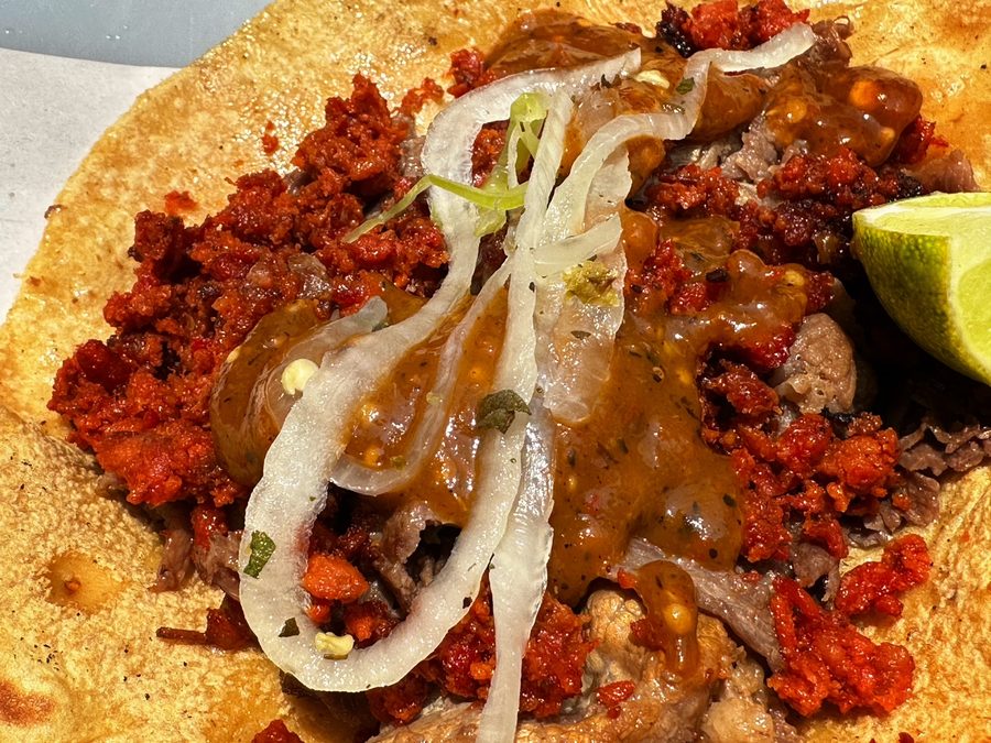 Beef and Chorizo Taco