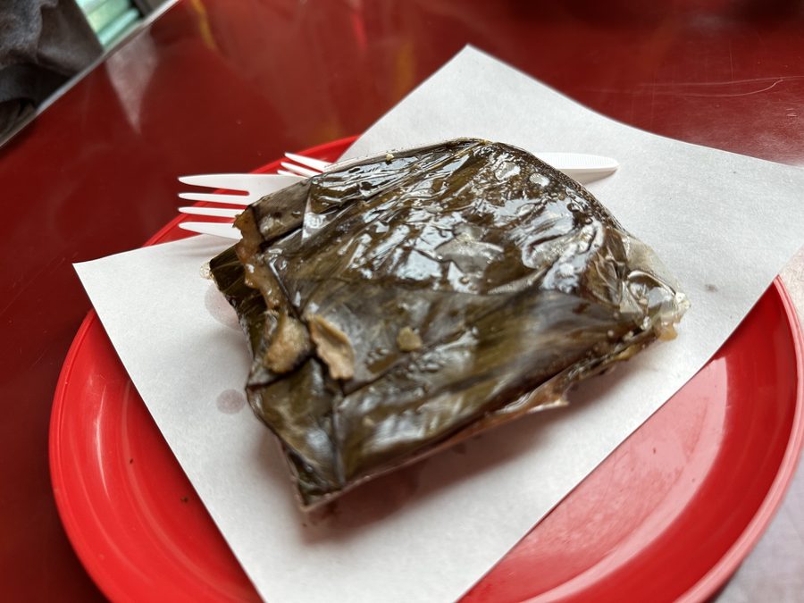 Tamal in Banana Leaf
